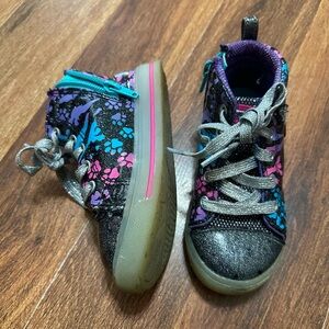 Kids Glitter High-Top Sneakers